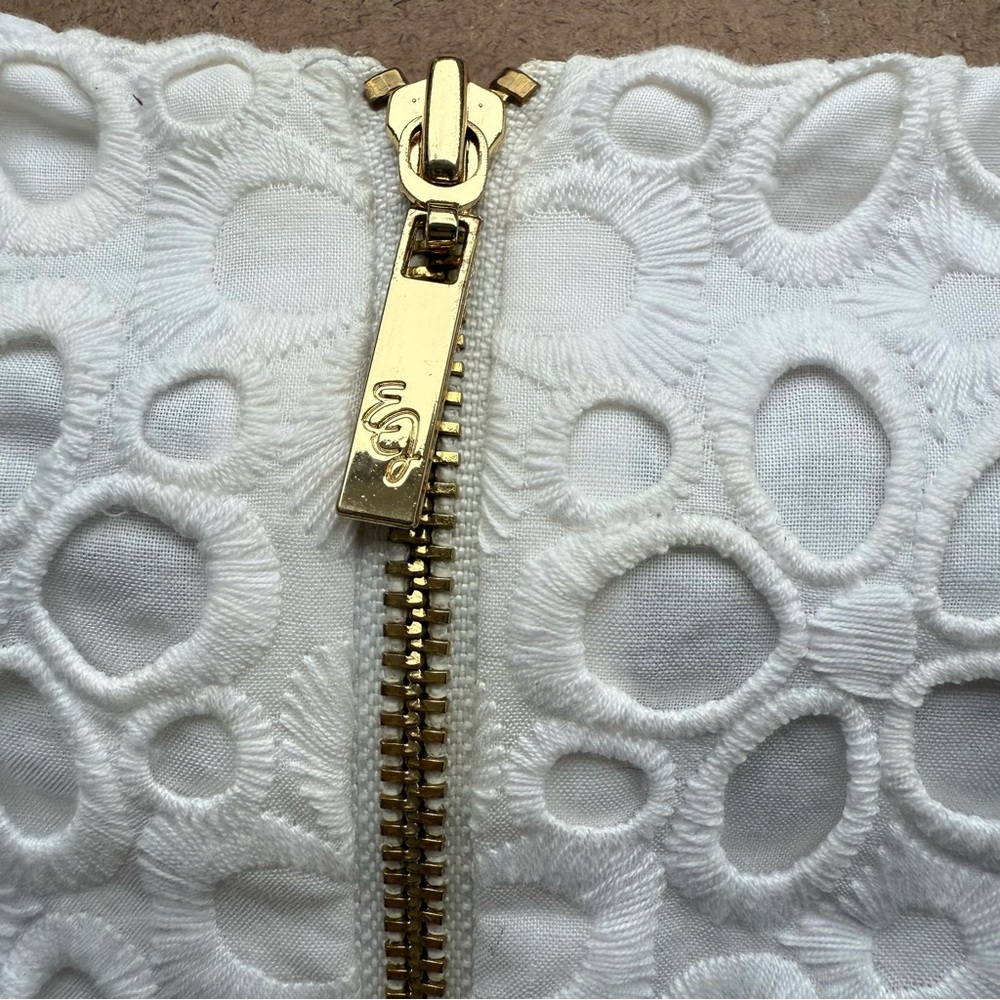 Eliza J White Sheath Dress with Bishop Sleeves - Picture 3 of 7